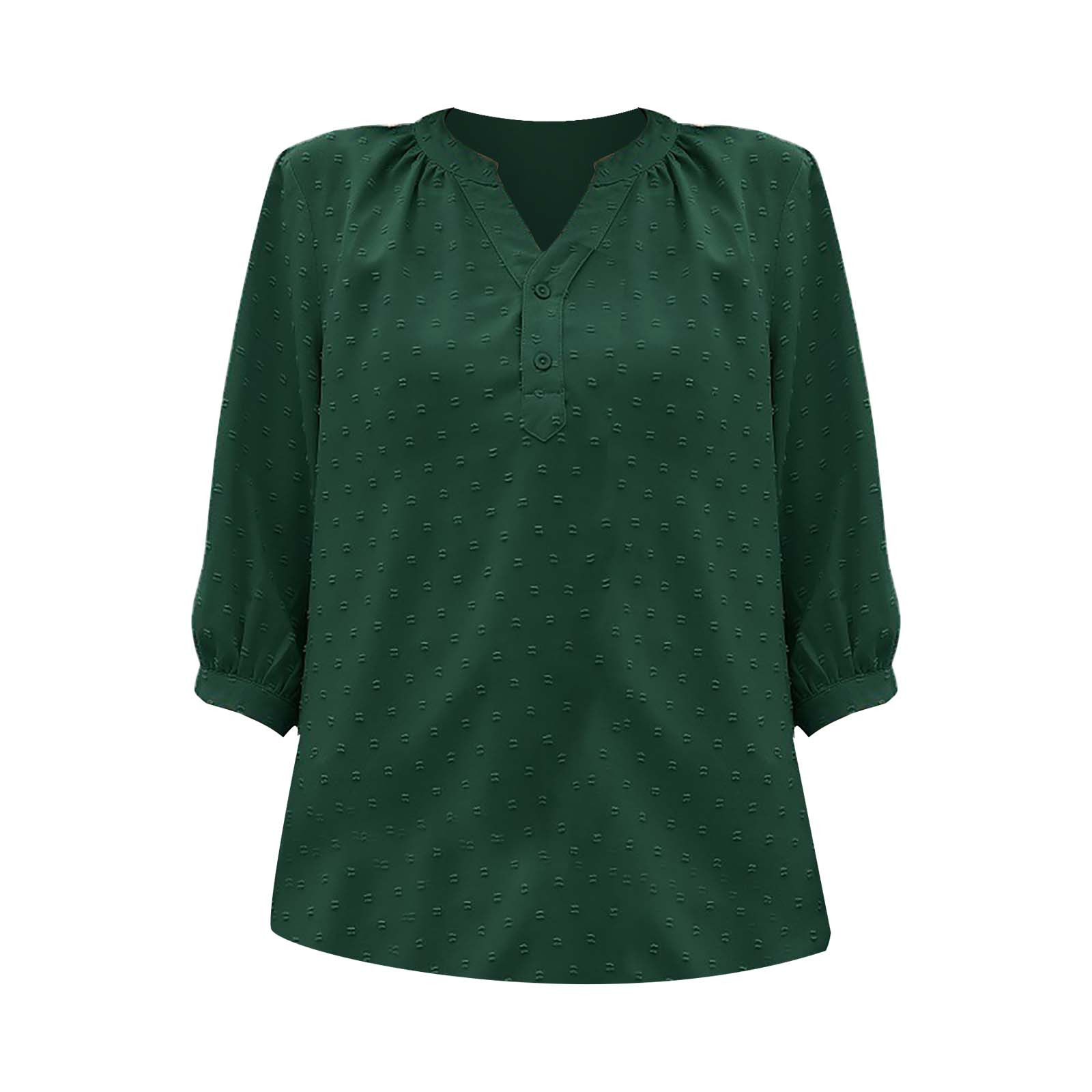 thumbnail image 4 of Blusa con cuello alto y estampado floral para mujer - Poliéster, corte holgado - Casual de primavera/verano - S-XXL, 4 of 5